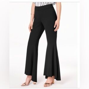 INC International Concepts Curvy Women's Black Flare Pants